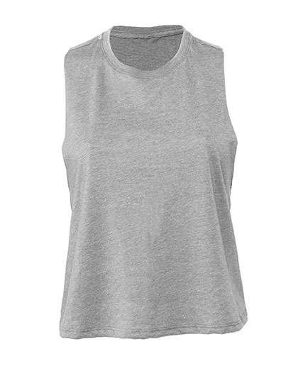 Bella+Canvas Ärmelloses Racerback Cropped Tanktop, Athletic Heather L, BL6682