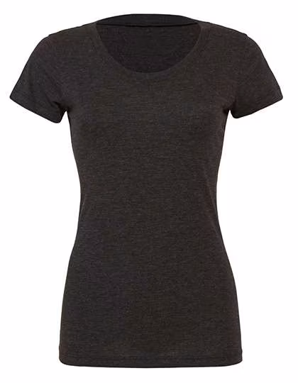Bella+Canvas Tailliertes Triblend T-Shirt für Frauen, Charcoal-Black Triblend (Heather) S, BL8413