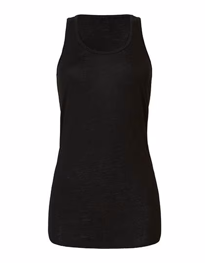 Bella+Canvas Flowy Racerback Tank Top mit geketteltem Saum, Black S, BL8800