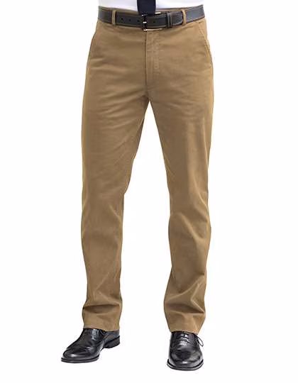 Brook Taverner Chino Denver mit Stretch-Bund für Herren, Navy 32R(46)/32, BR502