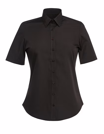 Brook Taverner Eos Kurzarmbluse aus Baumwolle-Polyester, Blue 4 (32), BR693