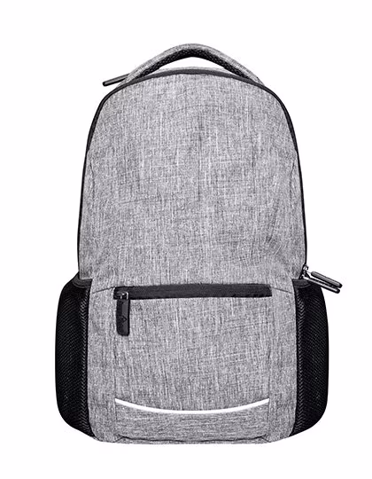 Bags2Go Daypack Wall Street en Polyester 600D, Grey Melange 44 x 31 x 16 cm, BS15380