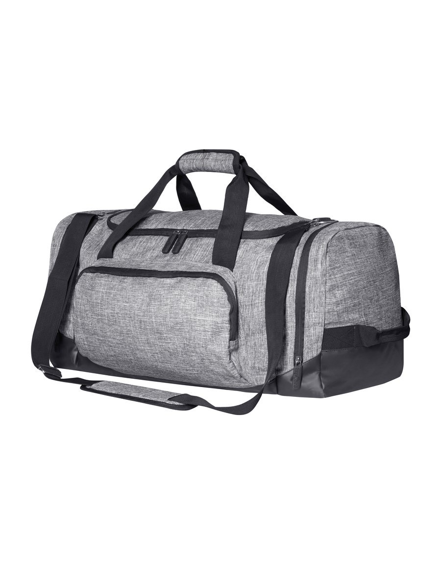 Bags2Go All-Round Sports Bag Atlanta with Laundry Compartment, Grey Melange 58 x 25 x 30 cm, BS15383