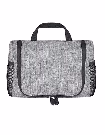 Bags2Go Hawaii Toiletry Bag with Hanging Option, Grey Melange 27 x 12 x 19.5 cm, BS15390