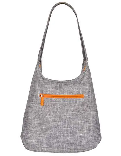 Bags2Go Lady Bag Union Square in Grey Melange, Grey Melange/Neon Orange 45 x 42 x 10,5 cm, BS17080
