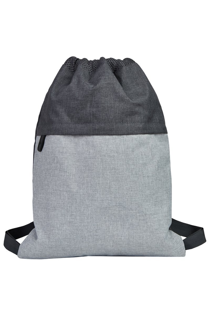 Bags2Go Gothenburg Gymsac avec cordon Air-Mesh, Dark Grey Melange/Light Grey Melange 43 x 33 cm, BS20077