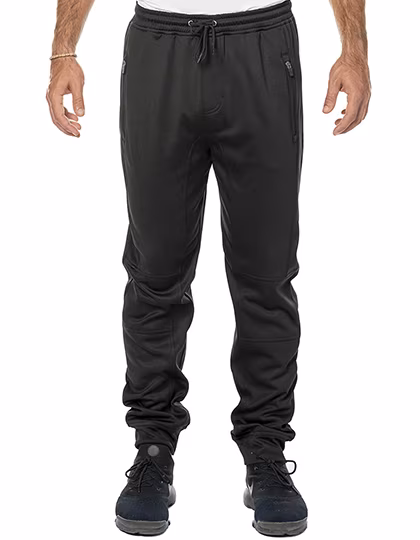 Burnside Tech Fleece Jogger mit Reißverschlusstaschen, Heather Charcoal S, BU8801