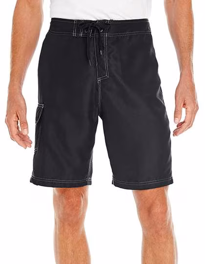 Burnside Boardshorts con tasca cargo, Black 30, BU9301