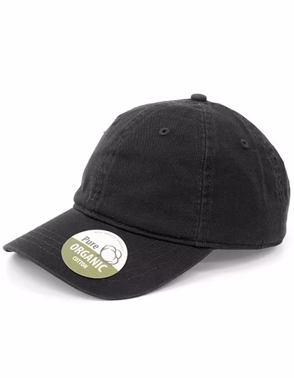 Brain Waves Unstrukturierte Cap aus Bio-Baumwolle, Black One Size, BW7018