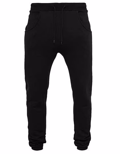 BuildYourBrand Heavy Deep Crotch Sweatpants 300 g/m², Black S, BY013