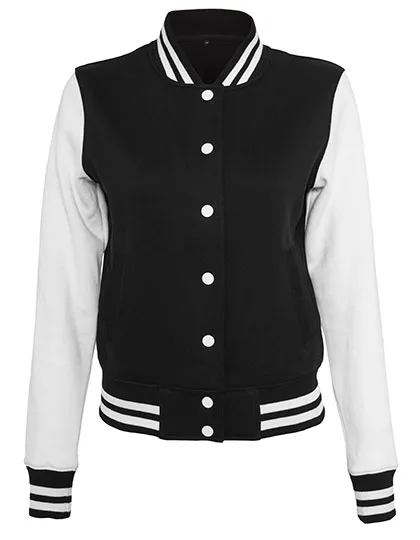 Collegejacke mit gestreiften Ripp-Bündchen für Damen