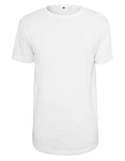 BuildYourBrand Shaped Long Tee aus 100% Baumwolle, White L, BY028