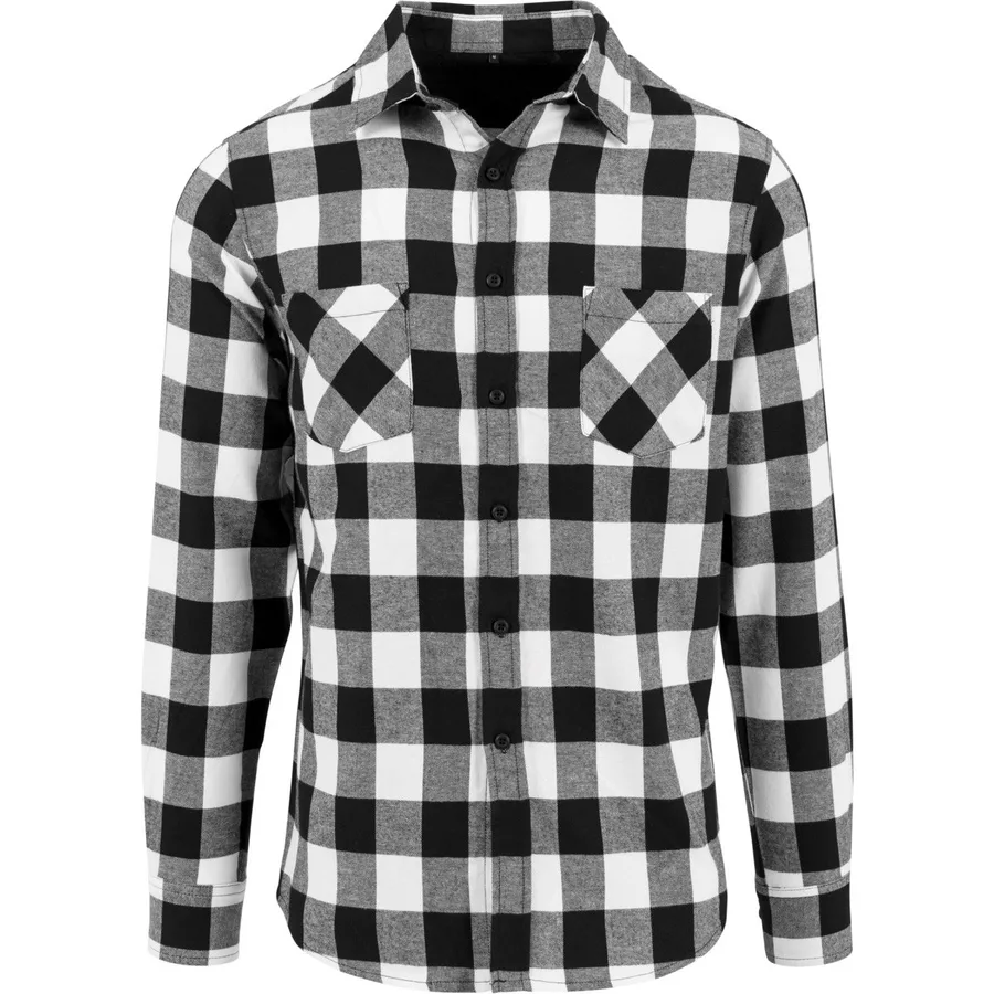 Checked Flannel Shirt with Chest Pockets