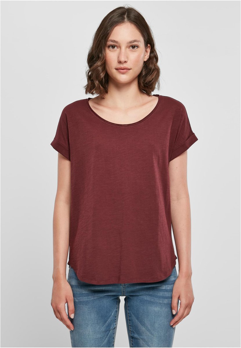 BuildYourBrand Build Your Brand Ladies´ Long Slub Tee Lilac XL (BY036), BY036