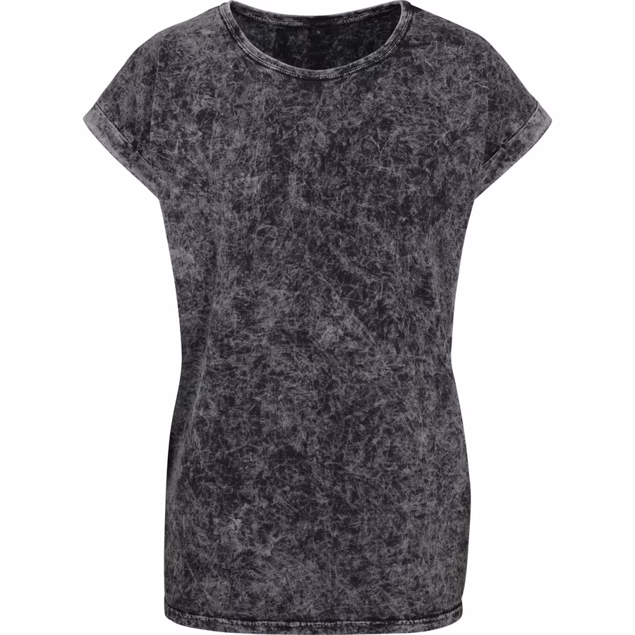 BuildYourBrand T-shirt Acid Washed avec détails aux épaules pour Femme