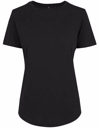 BuildYourBrand Schmal geschnittenes Baumwoll-Viskose T-Shirt, Black XS, BY057