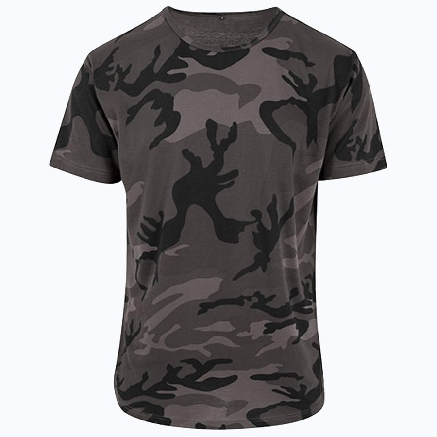 Oversized Camo T-Shirt mit Nackenband