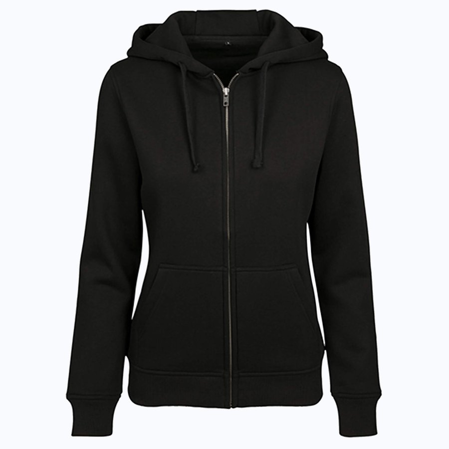Taillierte Sweatshirt-Jacke mit Fronttasche