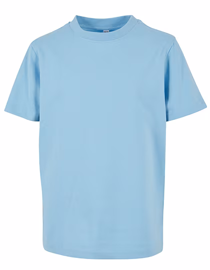 BuildYourBrand Basic T-Shirt aus Baumwolle für Kinder, Baltic Blue 110/116, BY116
