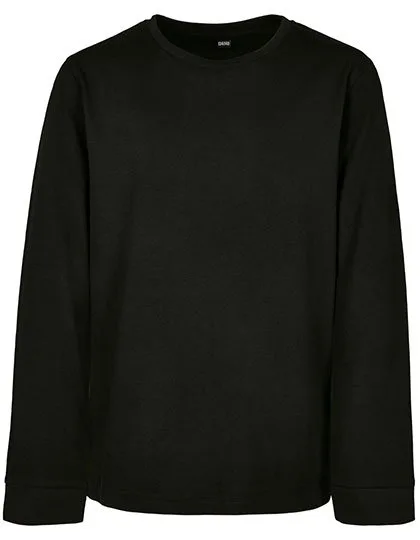 BuildYourBrand T-shirt manches longues enfant Coton col rond, Black 158/164, BY135