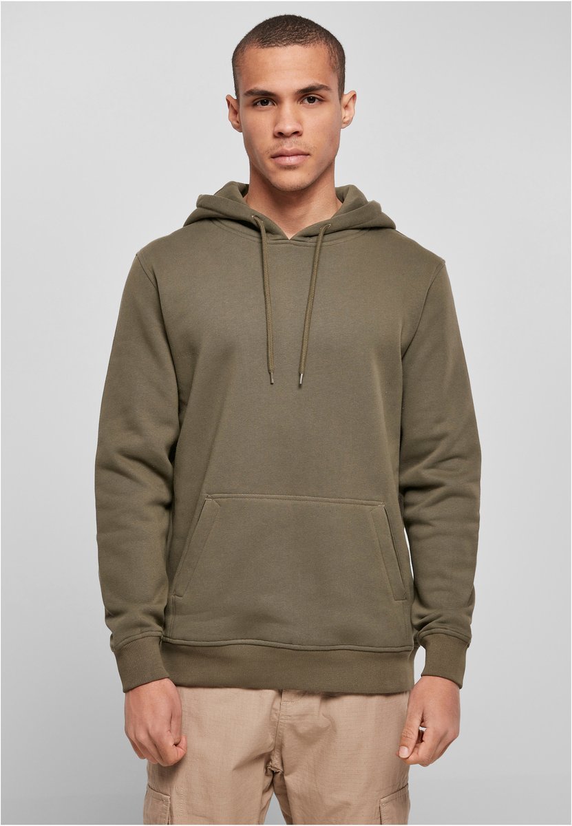 Bio-Hoodie mit Kängurutasche, schwarz oder weiß