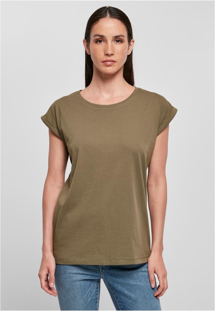 Bio-Baumwoll T-Shirt mit Schulteransatz