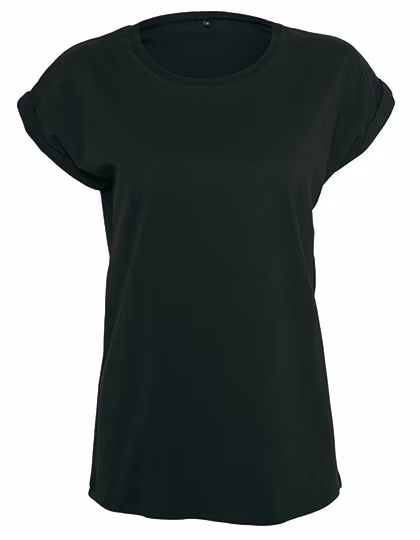 BuildYourBrand T-shirt in Cotone Biologico con dettaglio sulla spalla