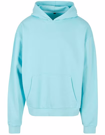 BuildYourBrand Ultra Heavy Baumwoll Box Hoodie, Beryl Blue L, BY162