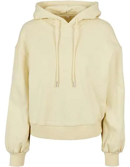 BuildYourBrand Felpa con cappuccio Oversize in Cotone Biologico da Donna, Soft Yellow XS, BY183