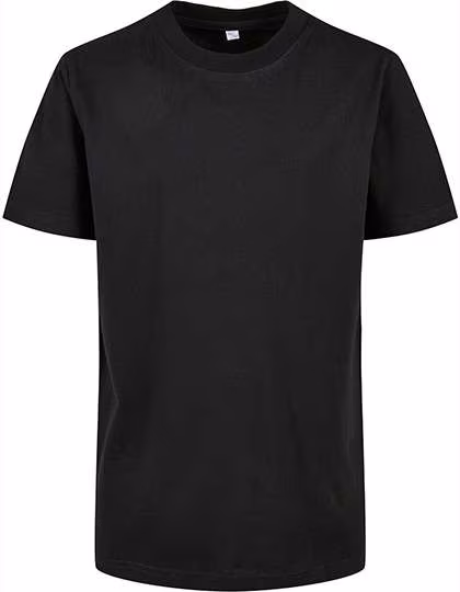 BuildYourBrand Bio-Basic T-Shirt für Kinder, Black 122/128, BY186