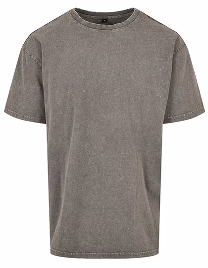 BuildYourBrand Acid Washed Oversize T-Shirt 240 g/m², Asphalt M, BY189