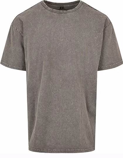 BuildYourBrand Acid Washed Oversize T-Shirt 240 g/m², Dark Khaki S, BY189