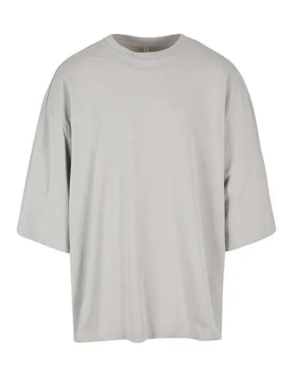 BuildYourBrand Übergroßes T-Shirt aus 100% Baumwolle, Light Asphalt 5XL, BY193