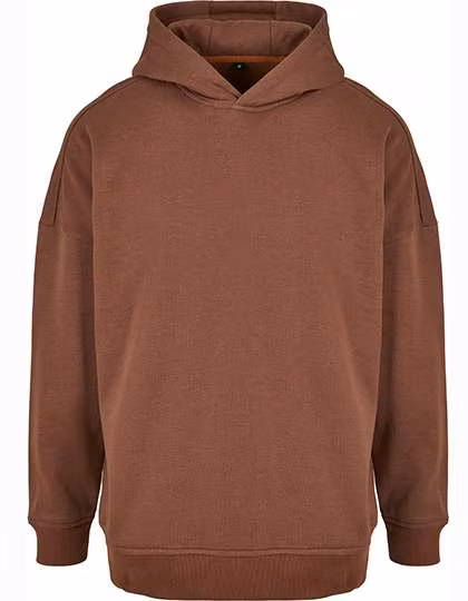 BuildYourBrand Oversized Hoody mit überkreuzter Kapuze, Bark S, BY199