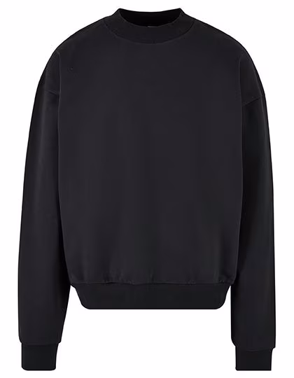 BuildYourBrand Ultra Heavy Baumwoll Crewneck Sweatshirt, Black XXL, BY205
