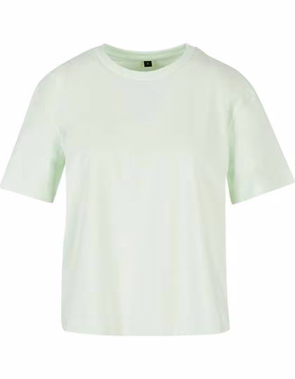 BuildYourBrand Oversize Damen T-Shirt mit Rundhalsausschnitt, Light Mint M, BY211