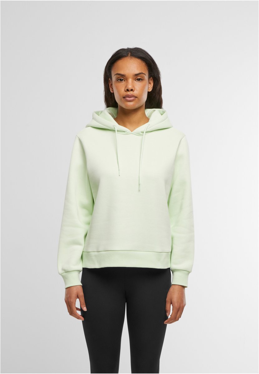 BuildYourBrand Oversized Damen Hoodie mit Kordelzug, Light Mint L, BY213
