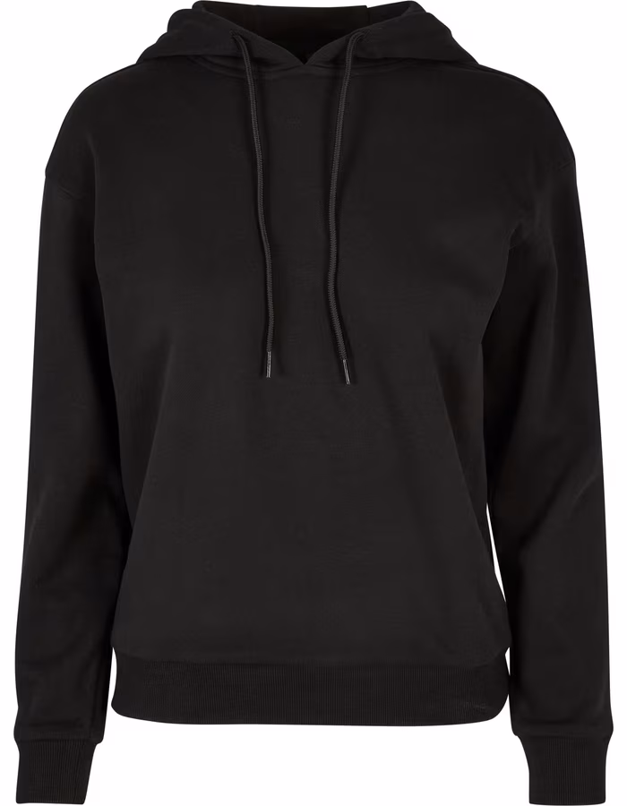 BuildYourBrand Felpa con cappuccio Oversize da Donna con coulisse, Black XS, BY213
