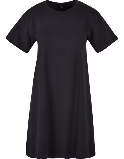BuildYourBrand Tee Dress with Crew Neck for Women, Black XS, BY214