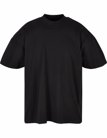 BuildYourBrand T-shirt Oversize con scollo Mock da Uomo, Black 3XL, BY230