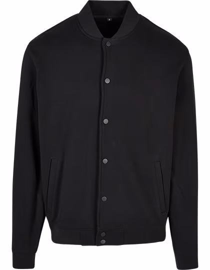 BuildYourBrand Giacca college Heavy Tonal da Uomo, Black XS, BY242