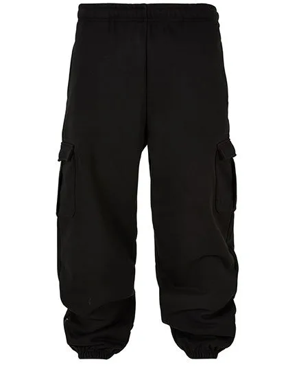 BuildYourBrand 90s Cargo Trousers with Pockets in, Black XS, BY258