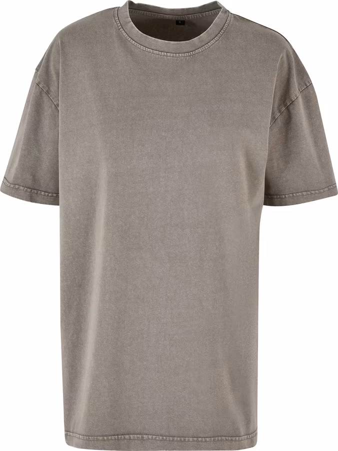 BuildYourBrand Oversized Acid Wash T-Shirt Cotton, Asphalt XS, BY270