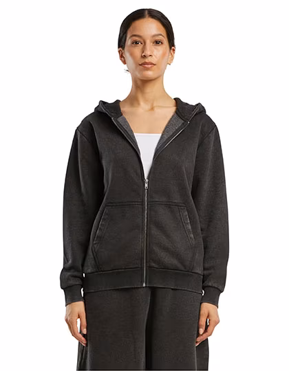 Ladies Vintage Heavy Zip Hoody