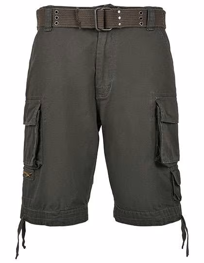 Build Your Brandit Savage Cargo Shorts with Large Side Pockets, Old White S, BYB2001
