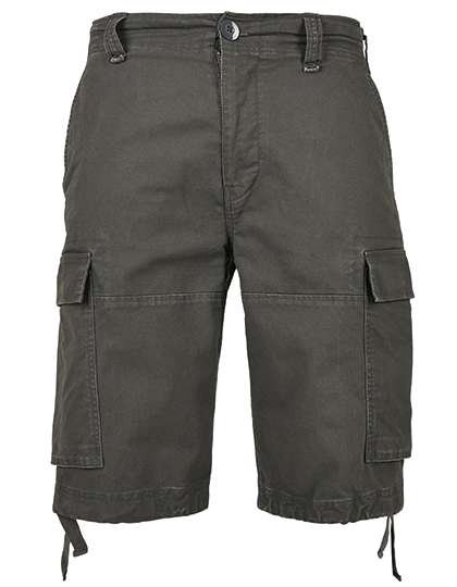 Build Your Brandit Vintage Cargoshorts aus schwerer Baumwolle, Anthracite S, BYB2002