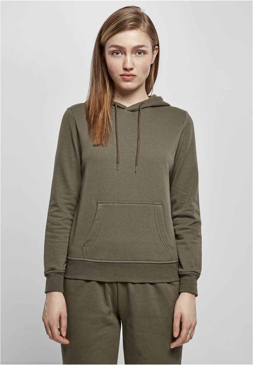 Build Your Brand Basic Basic Hoody mit Kängurutasche für Damen, Burgundy XS, BYBB007