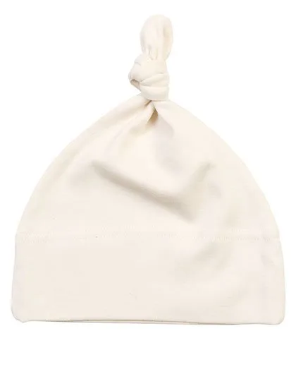 Babybugz Organic Cotton Hat with Knot Closure, Organic Natural One Size, BZ15