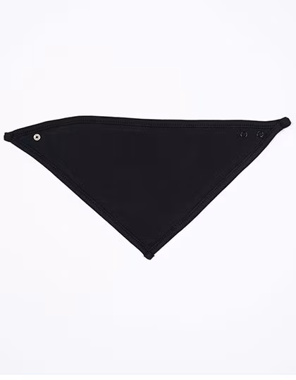 Babybugz Bavoir bandana double couche en Coton Bio, White/Black One Size, BZ23