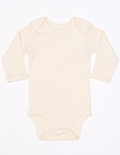Babybugz Long-Sleeve Baby Bodysuit made of Organic Cotton, Organic Natural 0-3 Monate, BZ30
